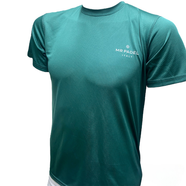 Mr Padel -Green - Men's Slim Fit Padel Shirt