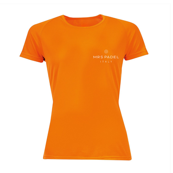 Mrs Padel- Neon orange- Women padel shirt