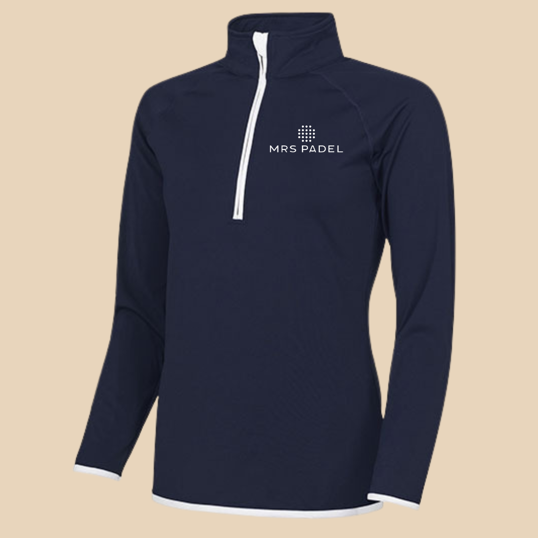 Mrs Half Zip Trainingsjack Marineblauw
