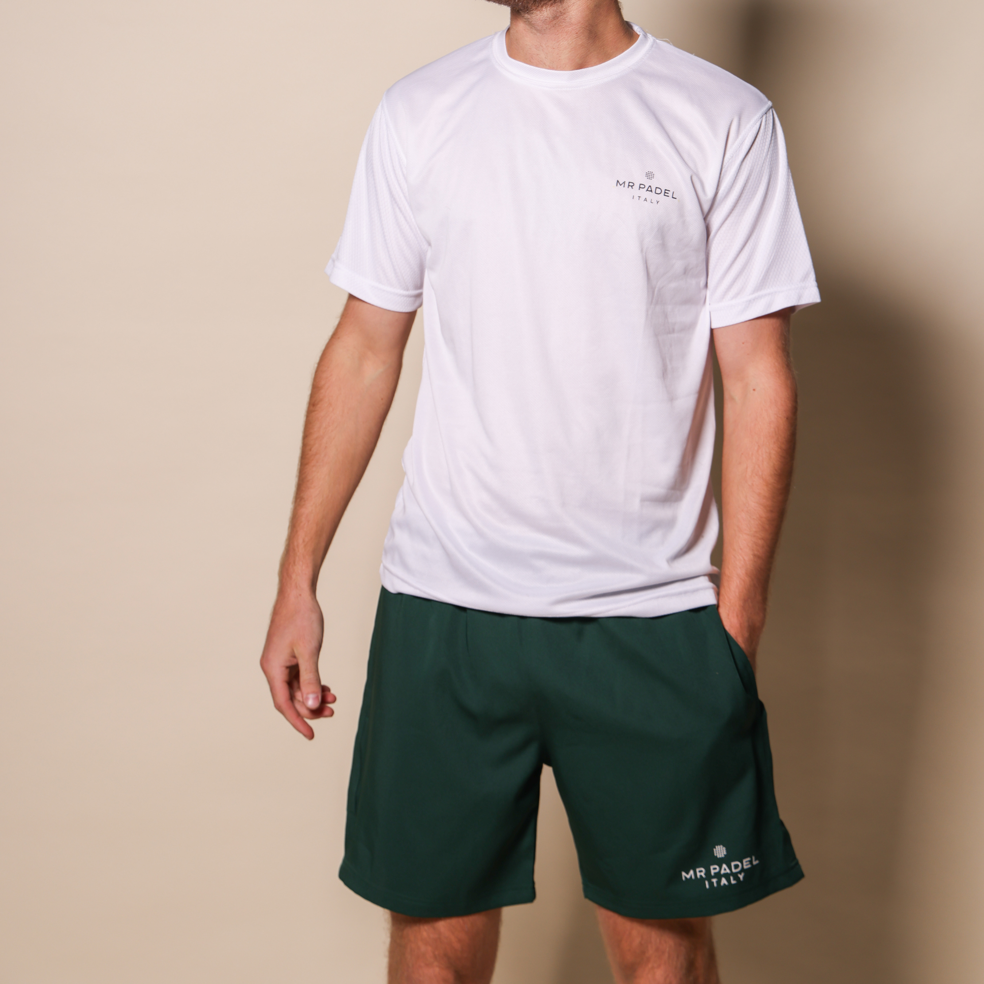 Complete Heren Set Wit/Groen