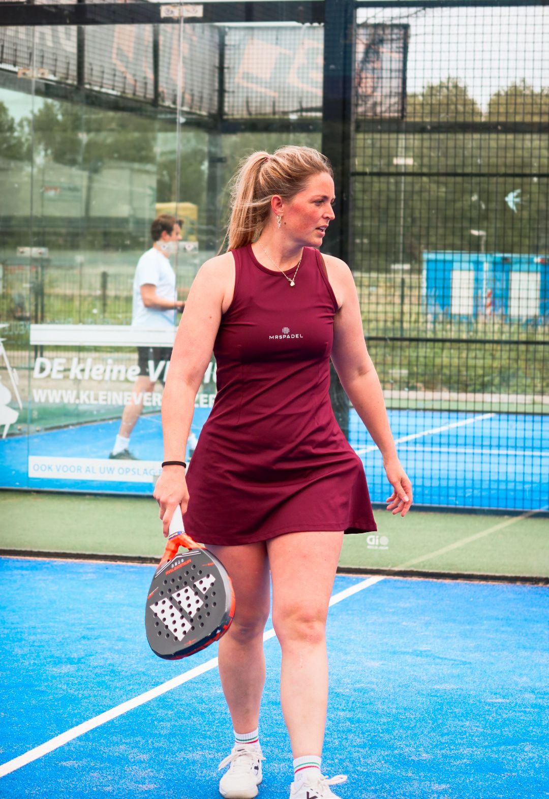 Mrs Padel Roma Jurk Bordeaux Rood