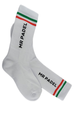 Mr Padel Italy - Witte Sport Sokken