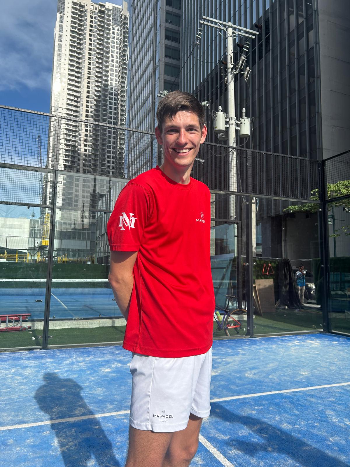 Menno Nolten's Rode Padelshirt