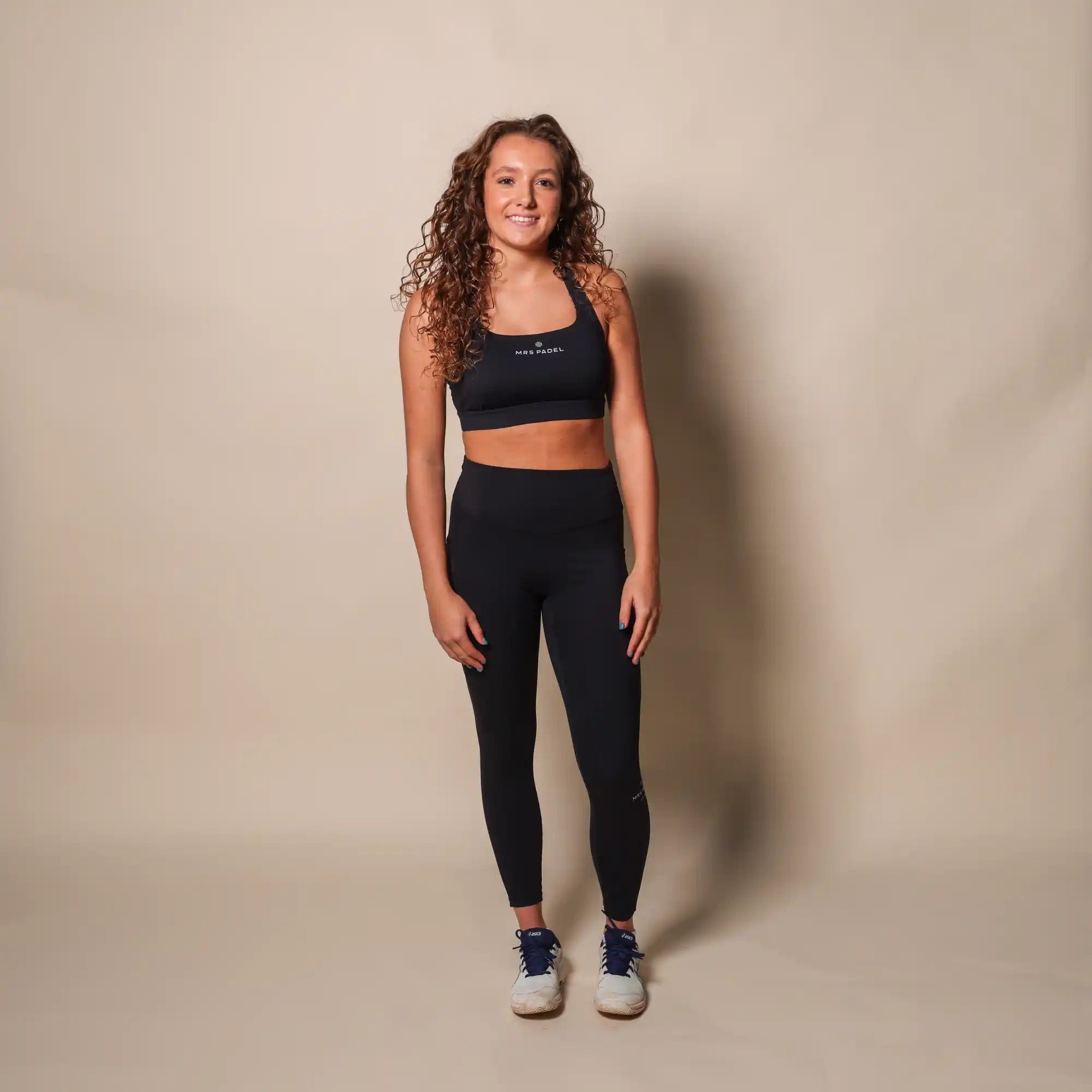 Padel-Leggings Schwarz