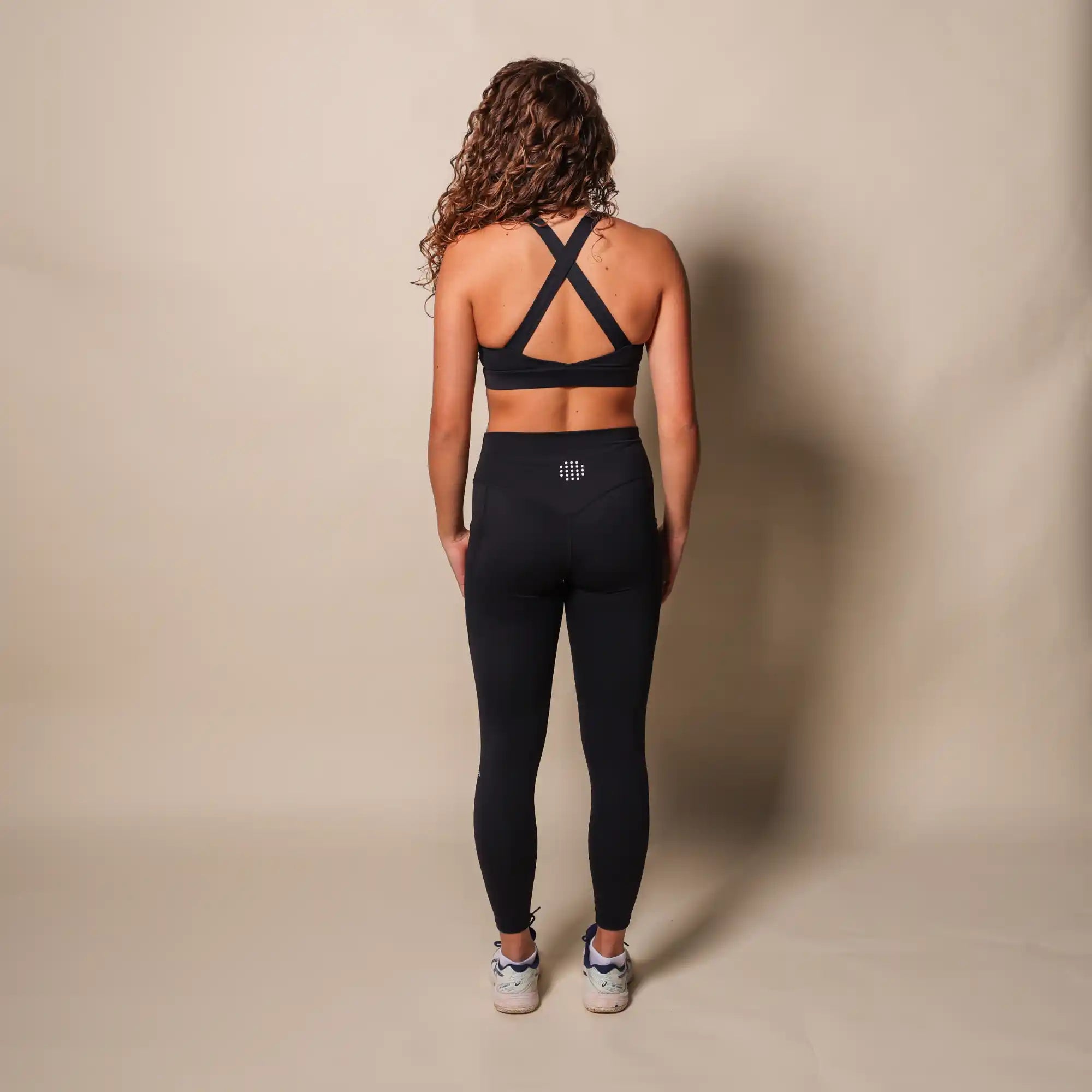 Padel-Leggings Schwarz