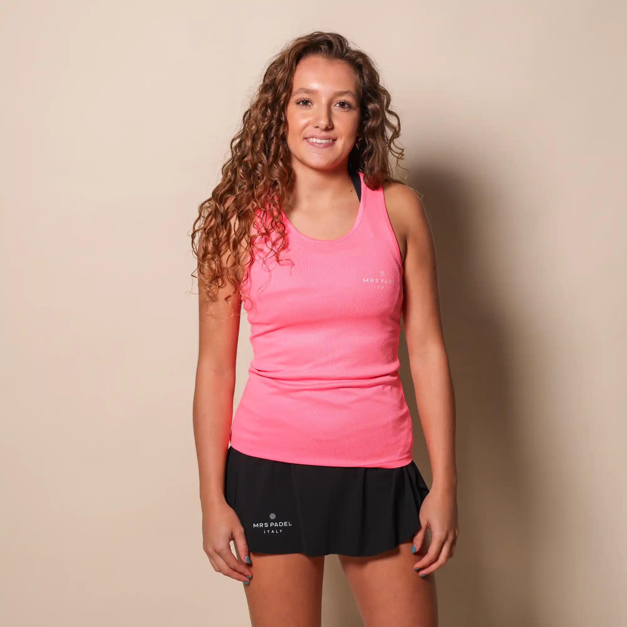 Padel Singlet Neon Pink