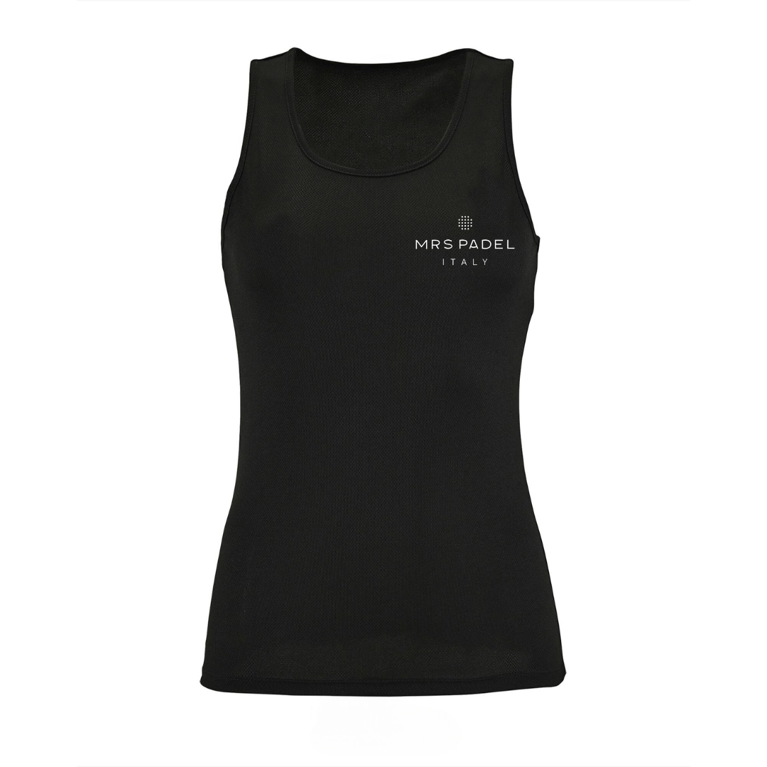 Padel Singlet Zwart