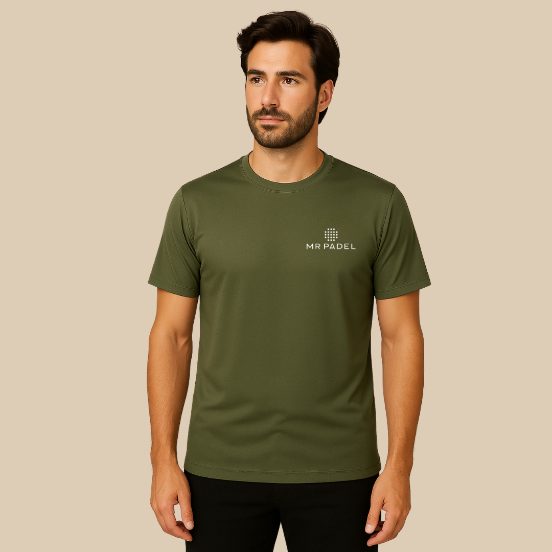 Mr Padel Parma Shirt Olijf Groen