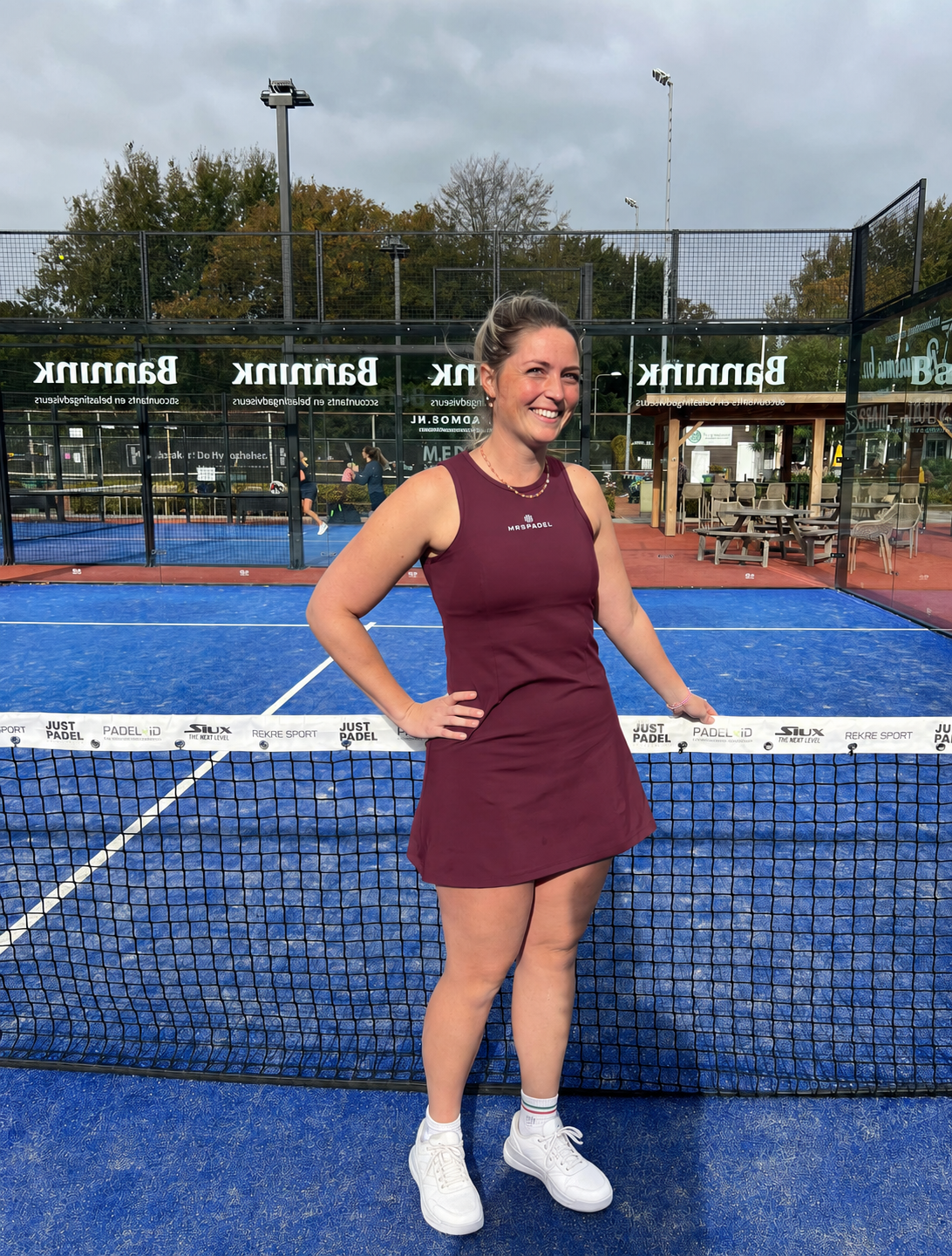 Mrs Padel Roma Jurk Bordeaux Rood