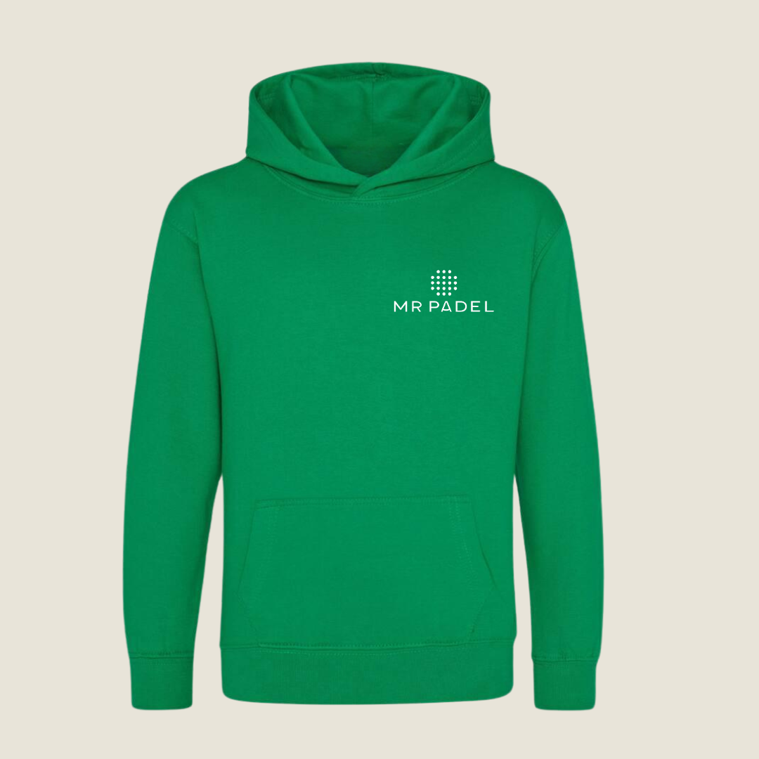 Felpa con cappuccio Padel per bambini verde