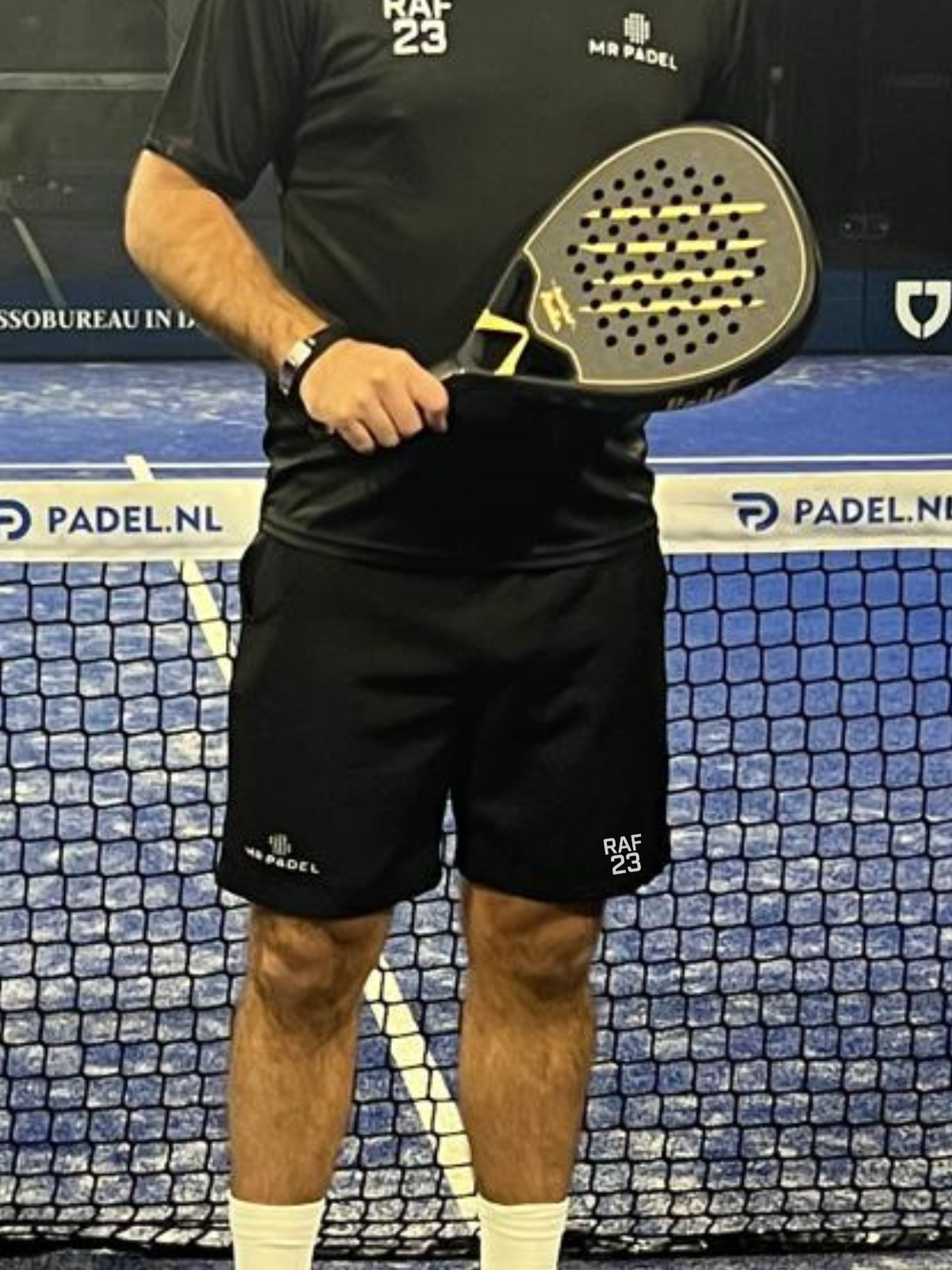 RAF23 Zwarte Heren Padelshort