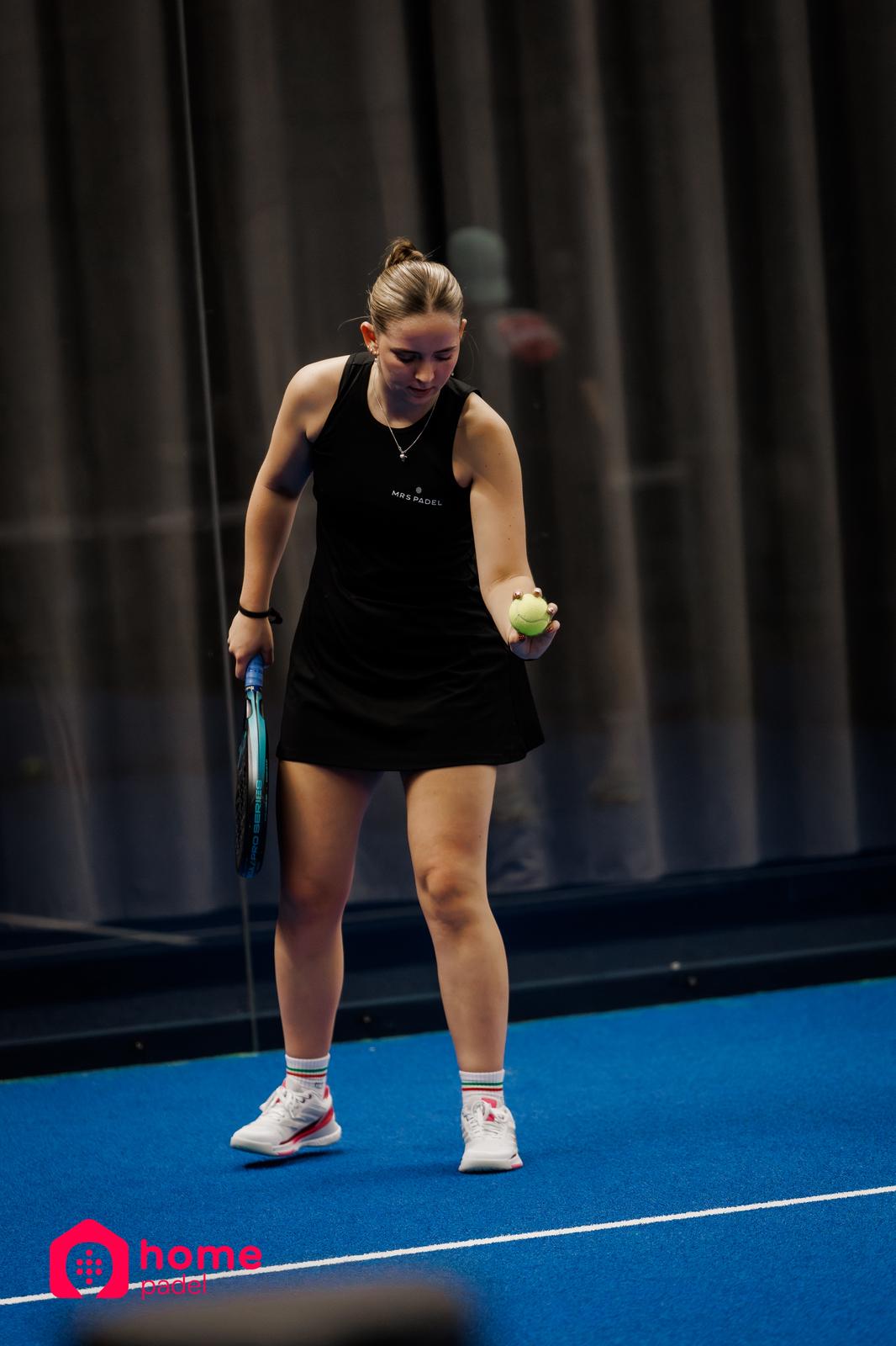 Mrs Padel Roma Jurk Zwart