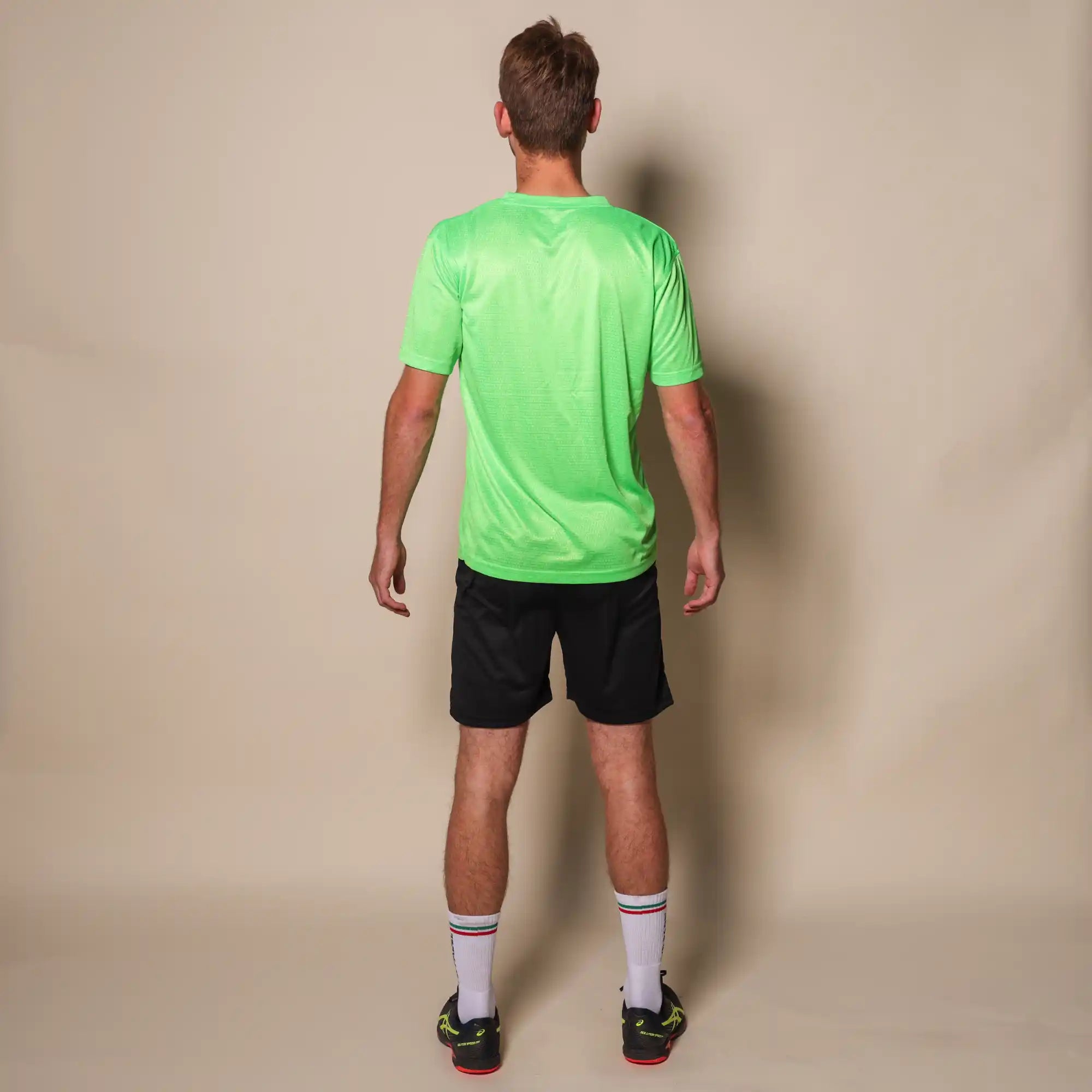 Maglia da padel Regular fit verde neon