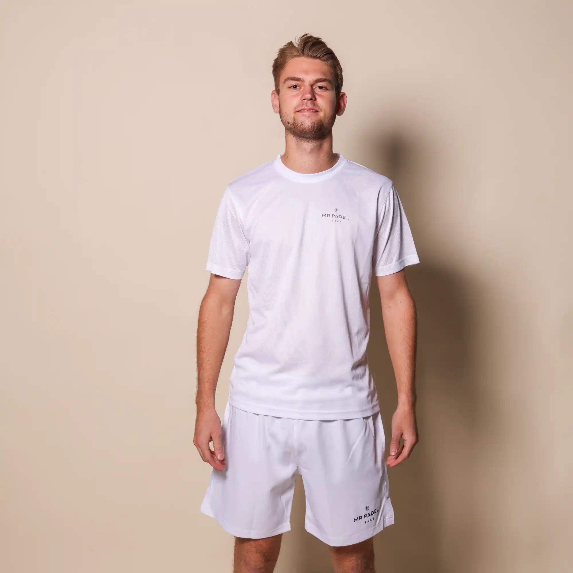 Padelshirt Regular Fit Wit