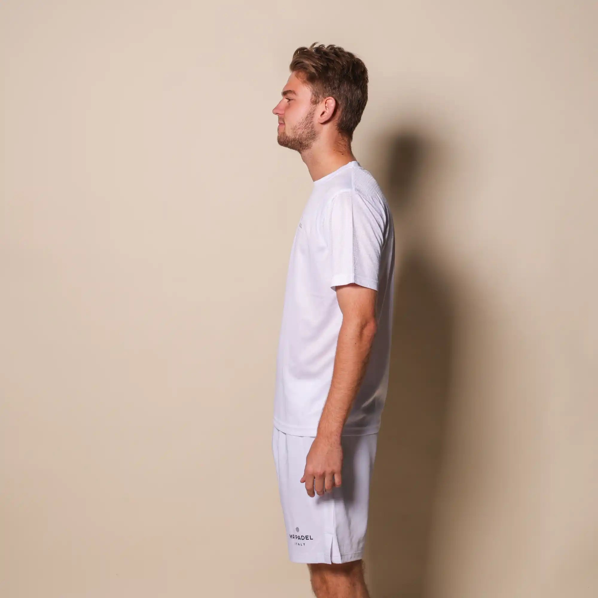 Padelshirt Regular Fit Wit