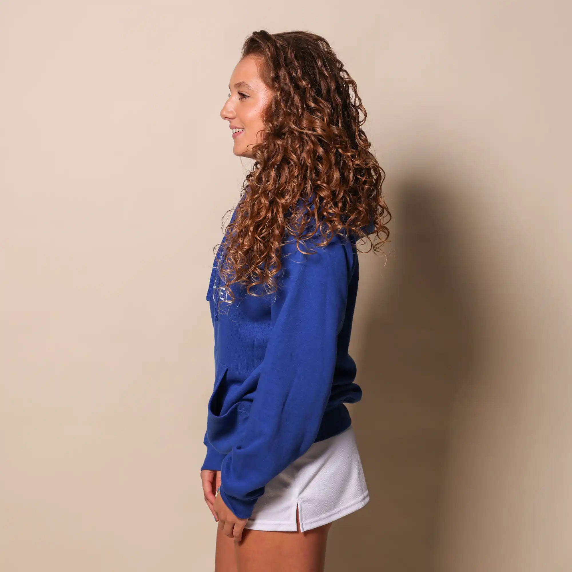 Hoodie Mrs Azzurro blauw
