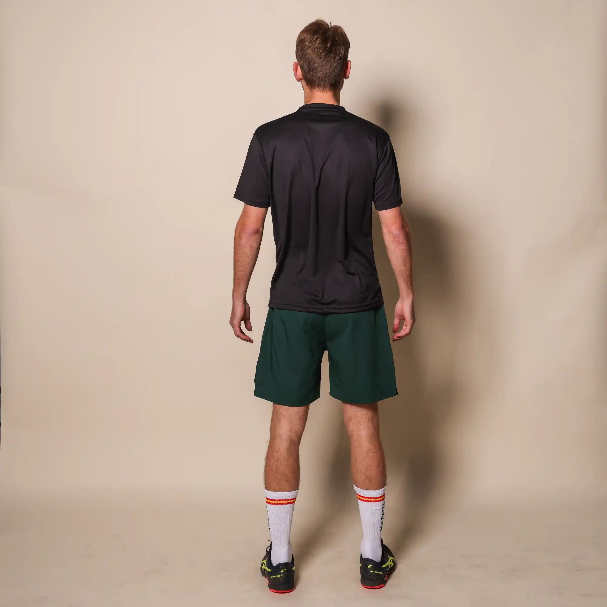 Maglia da padel slimfit nero