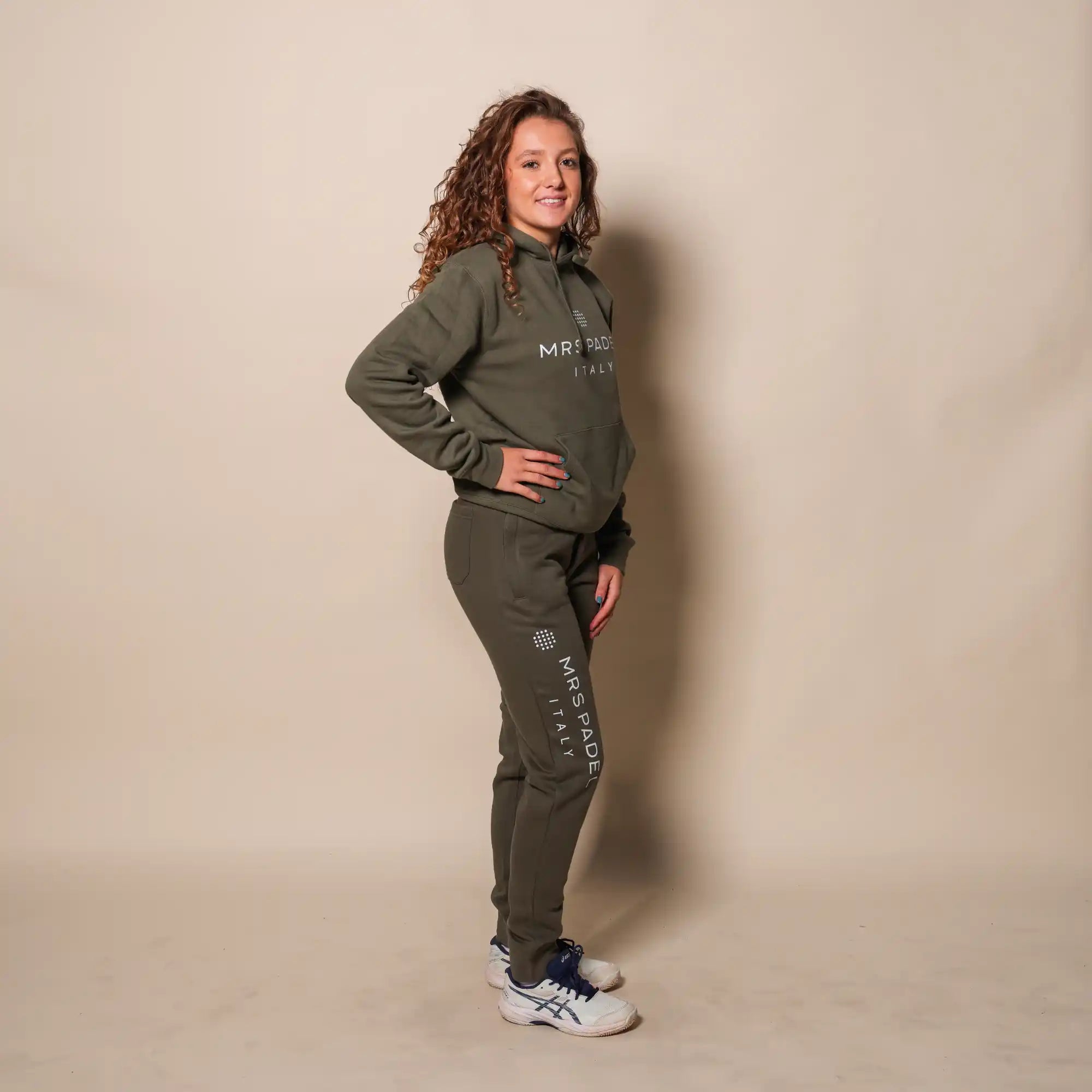 Hoodie Mrs Olijfgroen