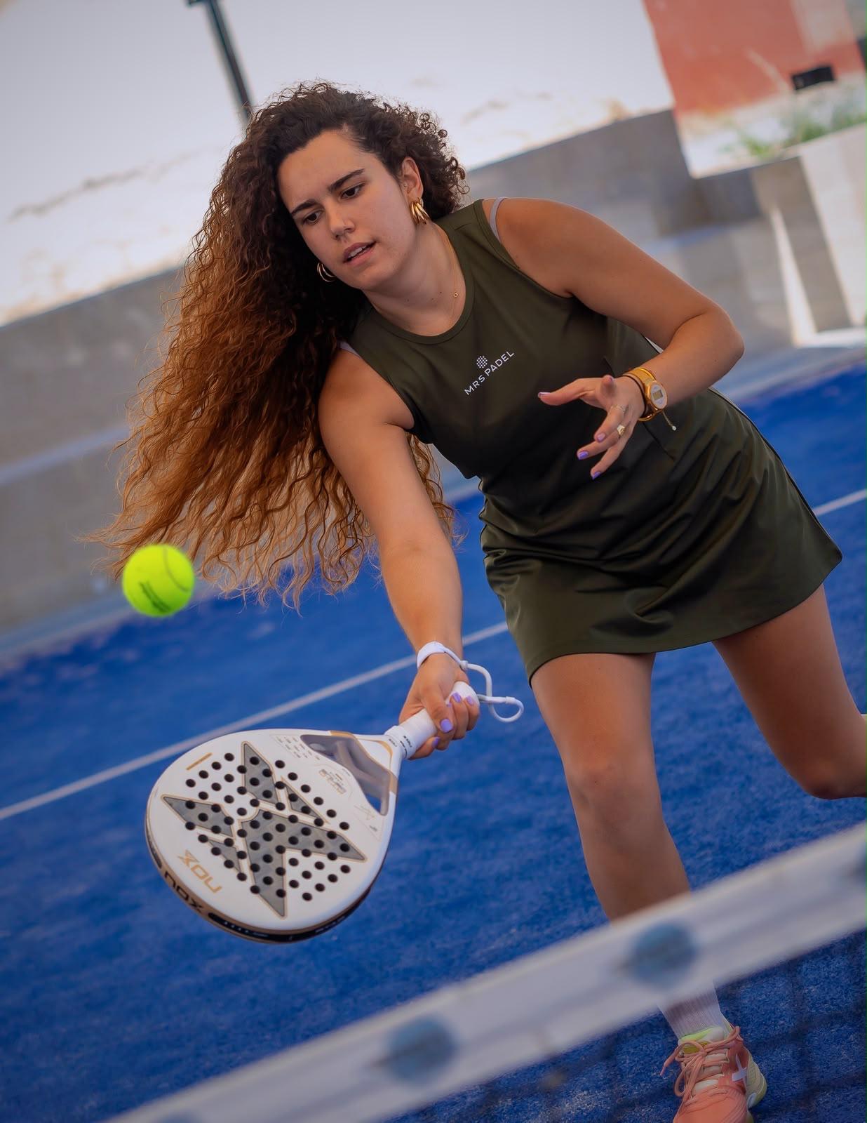 Mrs Padel Roma Jurk Olijfgroen