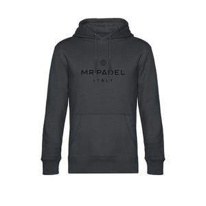 Mr Padel - Donkergrijze hoodie - Unisex sweatshirt met capuchon