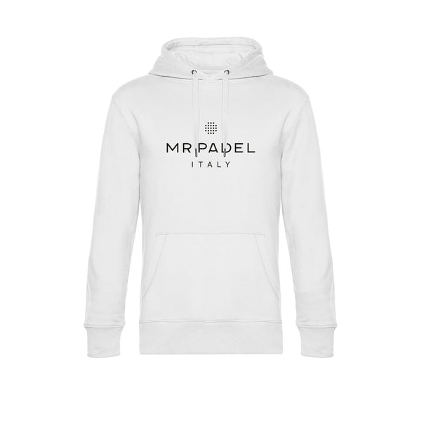 Mr Padel - Witte Hoodie - Unisex Sweatshirt met capuchon