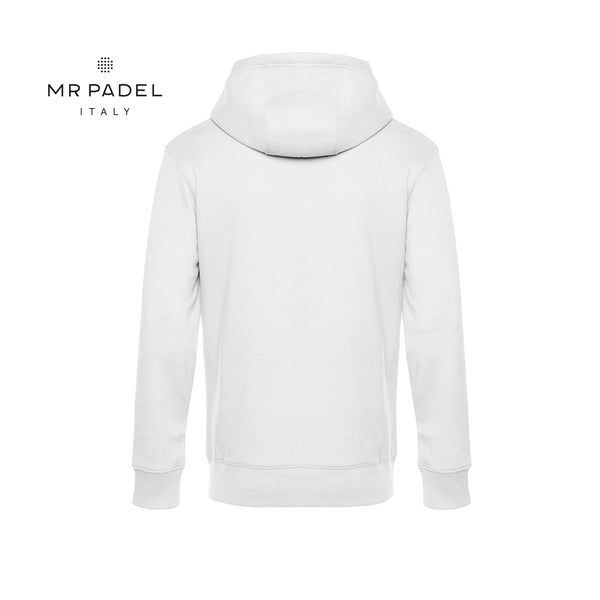 Mr Padel - Witte Hoodie - Unisex Sweatshirt met capuchon